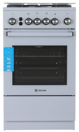 Газовая плита De luxe 5040.40г(кр) ЧР-012 50 см, 43 л, 4 конфорки, серый