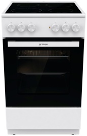 Электроплита Gorenje GEC5A12WG-B 50 см, 4 конфорки, белый