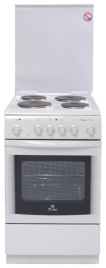 Электроплита De luxe 506004.03 50 см, 50 л, 4 конфорки, белый