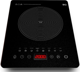 Электрическая плита индукционная BQ HP106B 28 см, 1 конфорка, черный