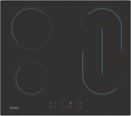 Электрическая варочная панель Candy CH64BVTRU 59 см, 4 конфорки стеклокерамика, черный