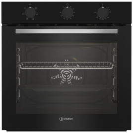 Электрический духовой шкаф Indesit IFE 3634 BL 59 см, 72 л, гриль и конвекция, черный