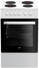 Электроплита Beko FFSS 56000 W 50 см, 4 конфорки, белый