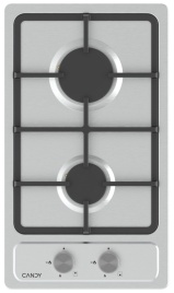 Газовая варочная панель Candy CHXM32CX 29 см, 2 конфорки электроподжиг, серебристый