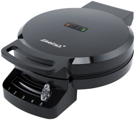 Вафельница Steba WE 1 (WE 1), мощность 1200 Вт, антипригарное покрытие, черный