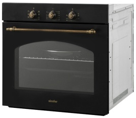 Электрический духовой шкаф Simfer B6EL 18017 59 см, 58 л, гриль и конвекция, черный