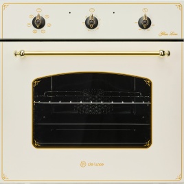 Электрический духовой шкаф De luxe 6006.03 эшв - 060 59 см, 58 л гриль конвекция, топленое молоко