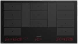 Электрическая варочная панель Grundig GIEI938980I 87 см, 13 конфорок стеклокерамика, черный