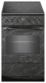 Электроплита Gefest ЭПНД 5560-03 0053 50 см, 4 конфорки, черный мрамор