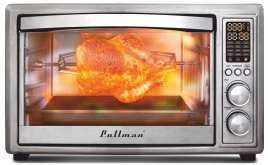 Мини-печь Pullman PL-1114, 5 в 1: сушилка, мини-печь, аэрогриль, шашлычница, йогуртница