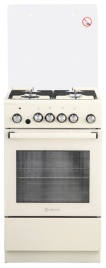 Комбинированная плита De luxe 5040.41гэ(кр) ЧР-013 50 см, 43 л, 4 конфорки, бежевый