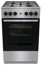 Газовая плита Gorenje GGI5A21XJ 61 л, 4 конфорки, серебристый