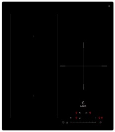Электрическая варочная панель LEX EVI 431A BL 45 см, 3 конфорки стеклокерамика, черный