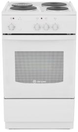 Электроплита De luxe 5003.17 50 см, 3 конфорки, белый