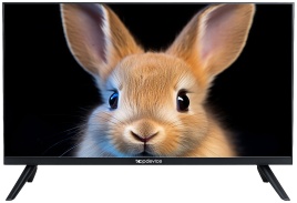 Телевизор Topdevice TDTV24ES13H_BK, 24  дюйма, HD, смарт ТВ, YаOS, черный