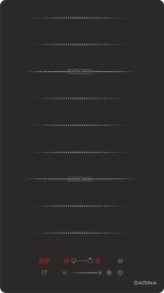 Электрическая варочная панель Darina 6P9 EI528 B 29 см, 2 конфорки стеклокерамика, черный