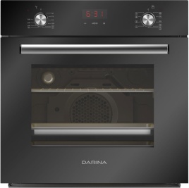 Электрический духовой шкаф Darina 2V5 BDE112 708 B 59 см, 65 л, гриль и конвекция, черный