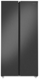 Холодильник Side-by-Side Maunfeld MFF177NFSE No frost, серый металлик