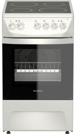 Электроплита Darina 1D5 EC 241 614 W 50 см, 50 л, 4 конфорки, белый
