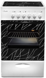 Электроплита Лысьва EF4002MK00 (ЭПС 402 МС) белая, ветка дерева В