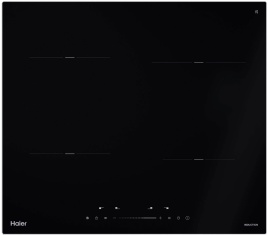 Электрическая варочная панель Haier HHY-Y64TVAB 59 см, 4 конфорки стеклокерамика, черный