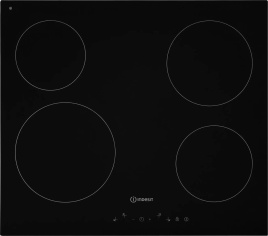 Электрическая варочная панель Indesit IRT 160 B 58 см, 4 конфорки стеклокерамика, черный