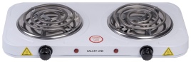 Настольная плита Galaxy GL3004 24 см, 2 конфорки, белый