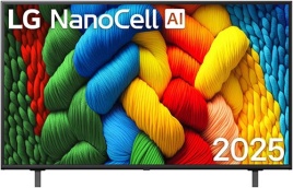 Телевизор LG 50NANO80A6B.ARUG, 50 дюймов, 4K Ultra HD, смарт ТВ, WebOS 25, синий