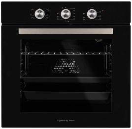 Электрический духовой шкаф Zigmund & Shtain E 151 B 60 см, 72 л, гриль и конвекция, черный