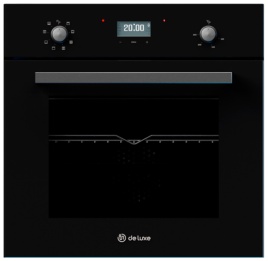 Электрический духовой шкаф De luxe 6009.05эшв-047 59 см, 64 л, гриль и конвекция, черный