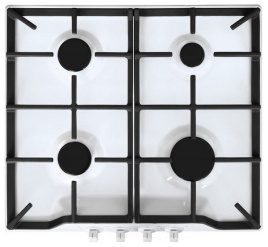 Газовая варочная панель Gefest ПВГ 1212 59 см, 4 конфорки электроподжиг газконтроль, белый