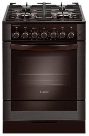 Комбинированная плита Gefest ПГЭ 6502-03 0030 60 см, 52 л, 4 конфорки, коричневый