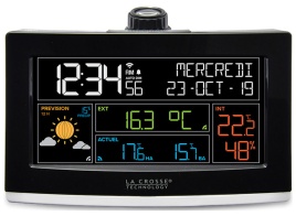 Метеостанция  La Crosse WS6837 Black с проектором