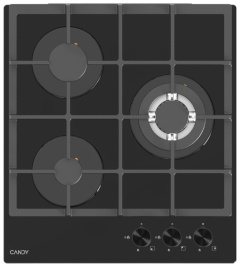 Газовая варочная панель Candy CHXG53CWB 45 см, 3 конфорки электроподжиг газконтроль, черный
