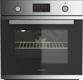 Электрический духовой шкаф Darina 1U5 BDE 112 708 X5 59 см, 65 л гриль конвекция, серебристый