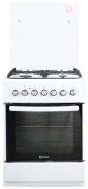 Комбинированная плита De luxe 606040.00гэ-001(кр) 60 см, 64 л, 4 конфорки, белый