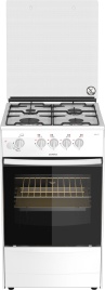 Газовая плита Darina 1B GM 341 107 W 50 см, 50 л, 4 конфорки, белый