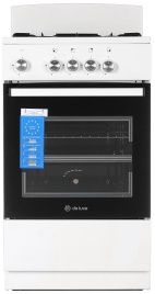 Газовая плита De luxe 5040.48г 50 см, 43 л, 4 конфорки, белый