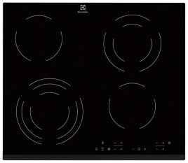 Электрическая варочная панель Electrolux EHF 6343 FOK 59 см, 4 конфорки стеклокерамика, черный