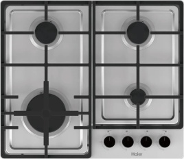 Газовая варочная панель Haier Газовая варочная панель Haier HHQ-M64CX  4 конфорки, серебристый