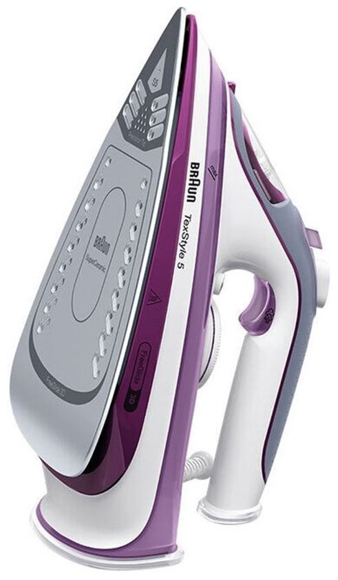 Утюг Braun 12750001-SI5037VI SI, паровой удар 200 г/мин, фиолетовый фото 2