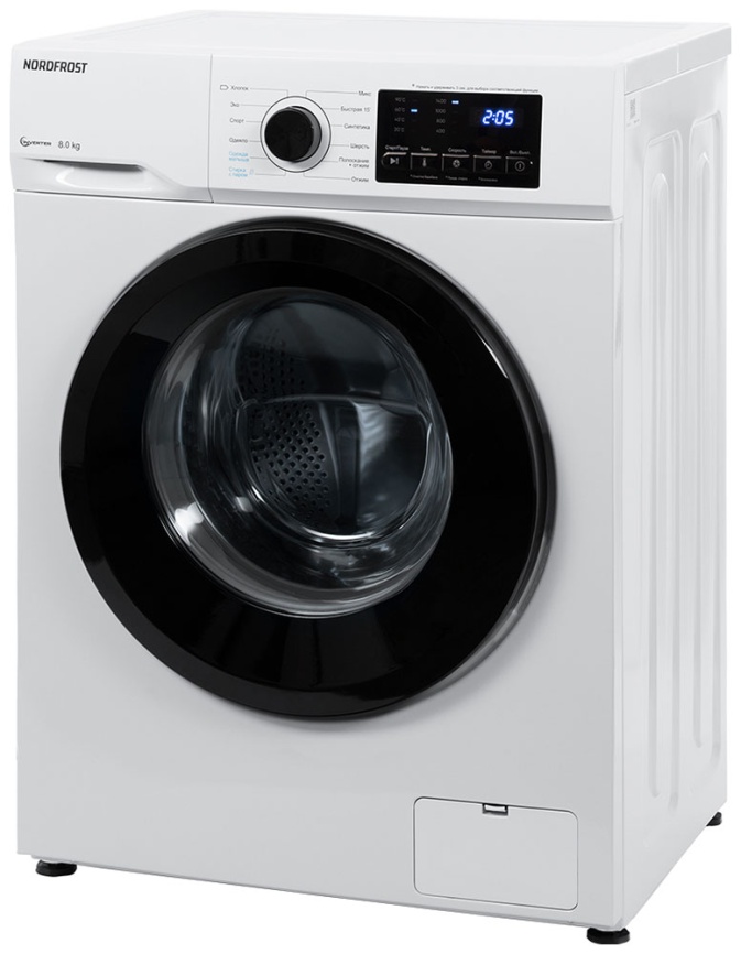Стиральная машина NordFrost i-WSQ4 8140 W автомат 8 кг, белый фото 3