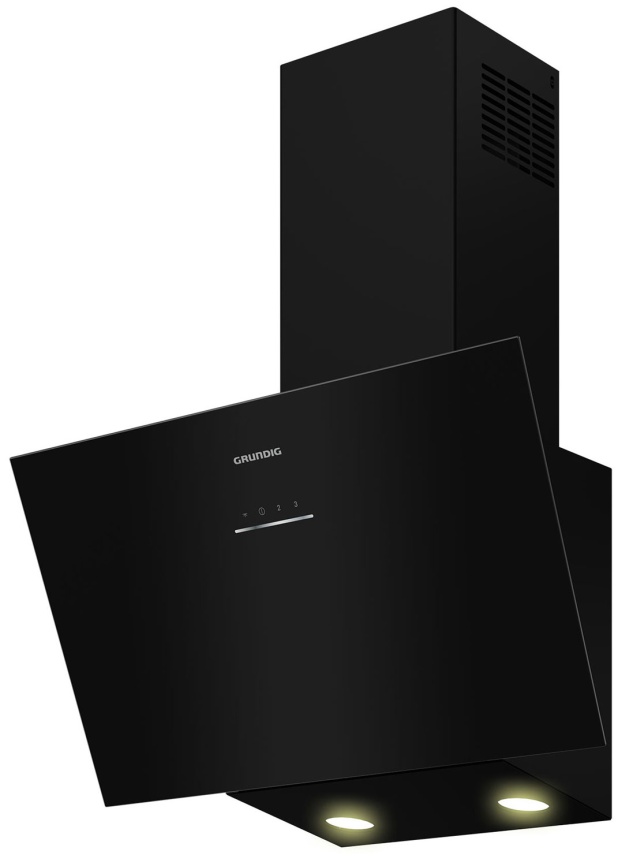Вытяжка Grundig GDS2440B, сенсорное управление, наклонная установка, 3 скорости фото 2