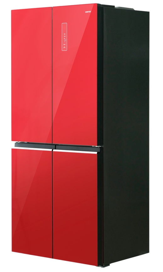 Многокамерный холодильник Centek CT-1745 NF Red Glass No frost, красный фото 4