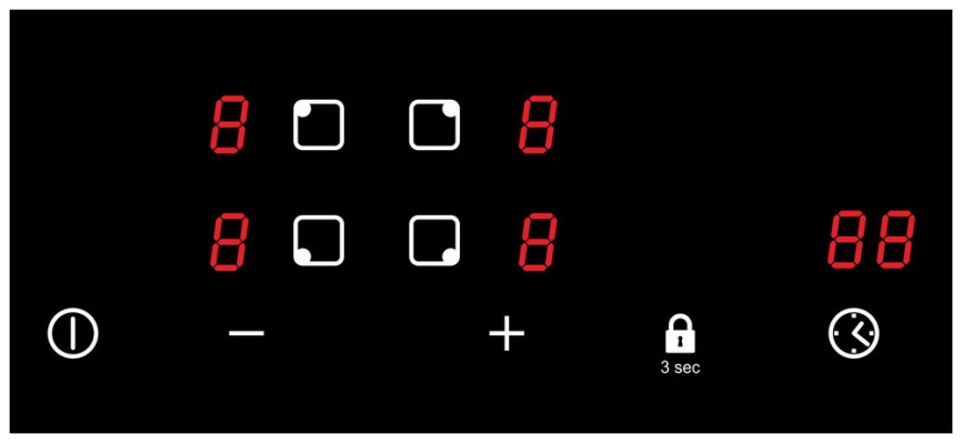 Электрическая варочная панель Haier HHY-C64NVB 59 см, 4 конфорки стеклокерамика, черный фото 2