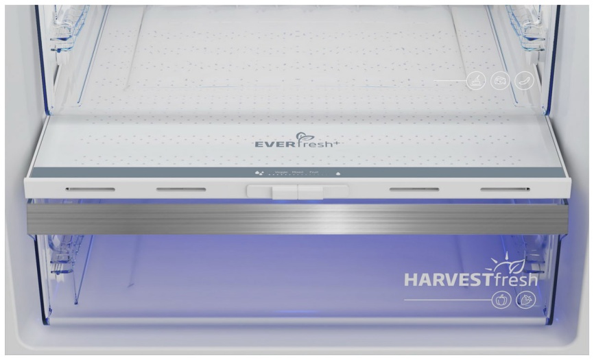 Двухкамерный холодильник Beko B5RCNK403ZXBR No frost, серый металлик фото 6