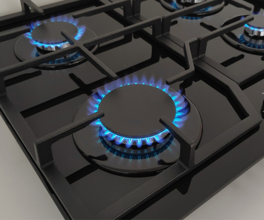 Газовая варочная панель Candy CHXG64CNB 58 см, 4 конфорки электроподжиг газконтроль, черный фото 6