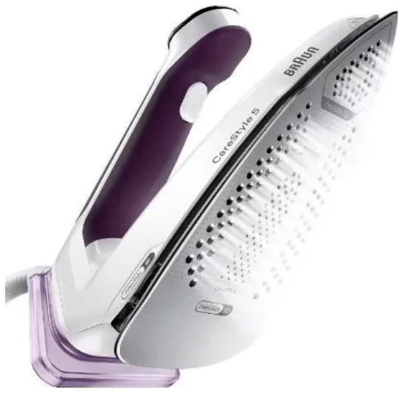 Гладильная система Braun IS5247VI, 2400 Вт, паровой удар 500 г/мин, фиолетовый фото 2