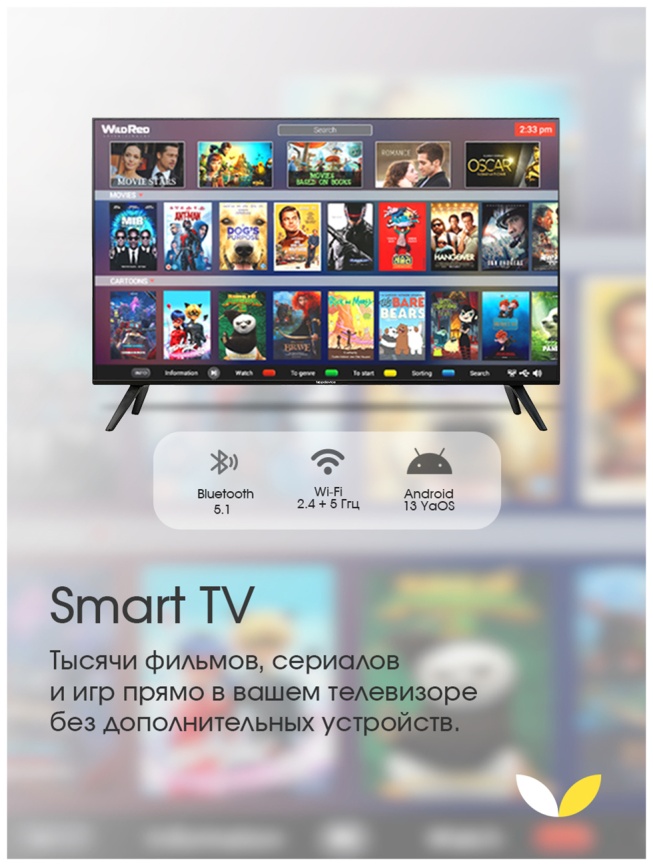 Телевизор Topdevice TDTV65ES13U_BK на базе Android 13 65
