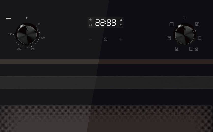 Электрический духовой шкаф Candy COXP06TBB 59 см, 62 л, гриль и конвекция, черный фото 2